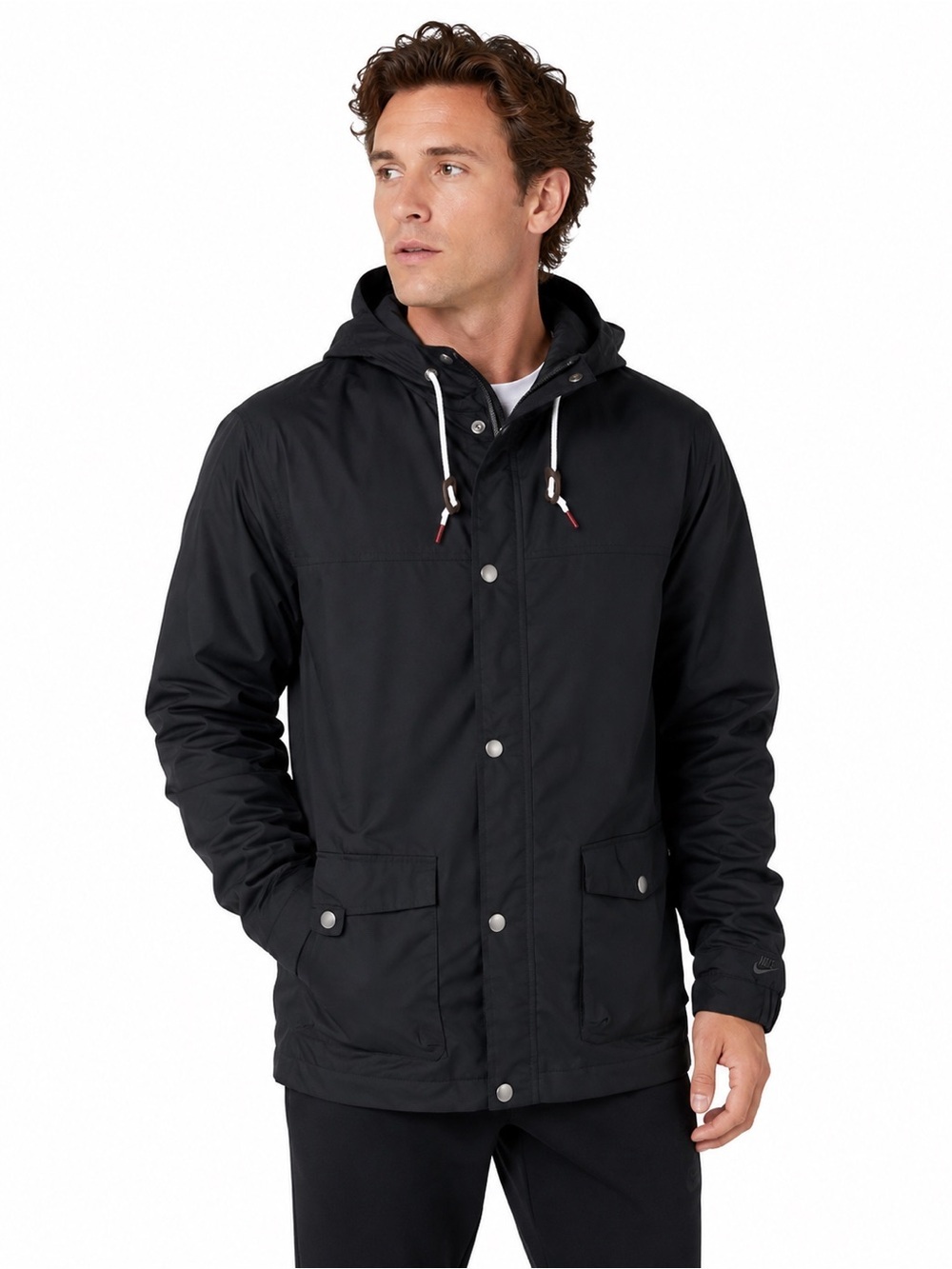 Nike Sportswear Men’s Woven Saturday Hooded Utility Jacket L Black